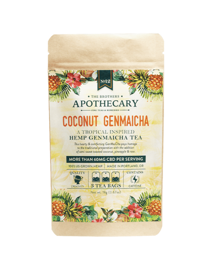 Apothecary 50mg CBD Tea Bag / Coconut Genmaicha